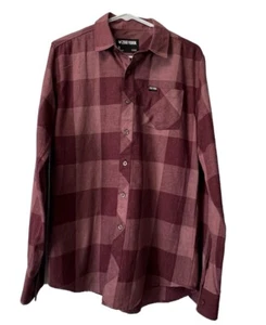 Zoo York Flannel Button Up Shirt Men's Long Sleeve Size Small Hip Hop Y2K - Picture 1 of 14