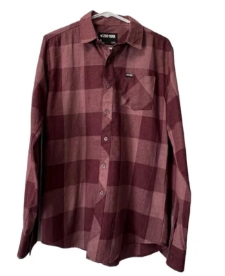 Zoo York Flannel Button Up Shirt Men's Long Sleeve Size Small Hip Hop Y2K - Image 1 of 4