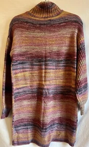 Ann Taylor LOFT • Colorful Pink Purple Knit Sweater Dress • Size Small • NWT - Picture 1 of 6
