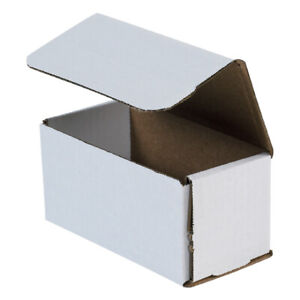 Secure Shipping: 6x3x3" White Corrugated Mailers, 50/Case
