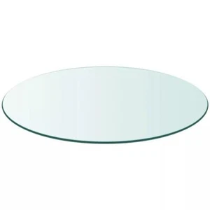 Dining Coffee Table Top Tempered Glass Round 500mm, Thickness: 8mm Transparent - Picture 1 of 1