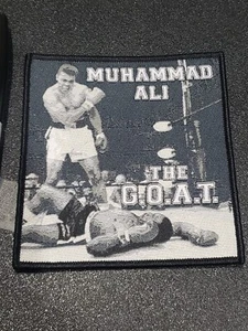 Muhammad Ali WOVEN PATCH Shirt Poster Sticker Boxing Wrestling Mohammed Mohammad - Picture 1 of 3