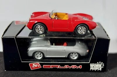 PORSCHE 365 SPEEDSTER SUPER “TUNING” BRUMM + PORSCHE 550A RS 1957 CARARAMA 1:43 - Immagine 1 di 4