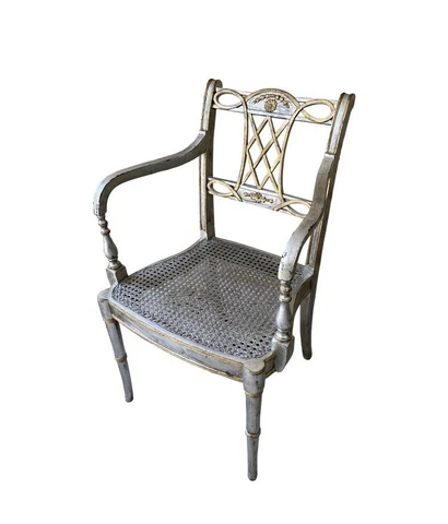 French Gilded silver and gold boudoir Chair Cover