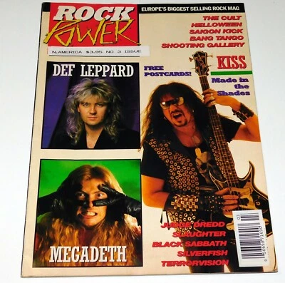 KISS Magazine Rock Power June 1992 UK Def Sabbath Dio Faith No More Vintage Kiss Foto 1 de 4
