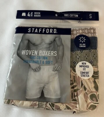 Stafford Boxers Mens Small 4 Pack - Image 1 of 2