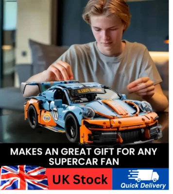 Technical Orange  Building Blocks Set Car 1:14 - Image 1 of 4