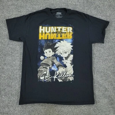 Hunter X Hunter Shirt Women's Large Black Gon & Killua Graphic Short Sleeve Top - Image 1 of 4