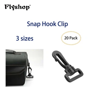 Flyshop 20PCS Durable Plastic Snap Hook Clip Quick Released Buckle for Sport Bag - Picture 1 of 3