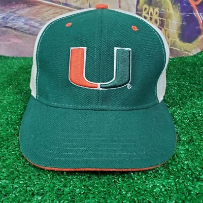  Miami Hurricanes Colosseum Vintage Fitted Hat Cap Size 7 7/8 (H9) - Image 1 of 4