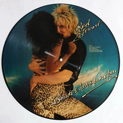 ROD STEWART - 'Blondes Have More Fun' 12" Vinyl LP Record 1978 PICTURE DISC, WEA - Image 1 of 4