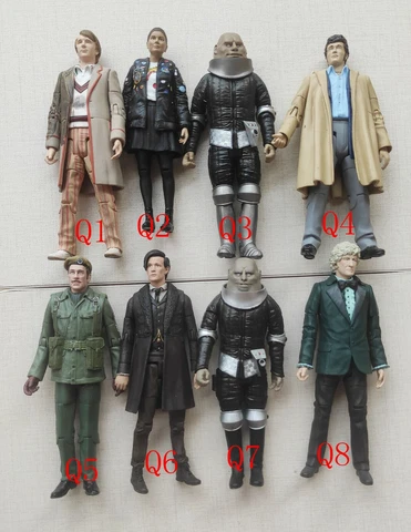 doctor who the 3th 4TH 6TH 8TH 11TH dr doctor SONTARANS Brigadier FIGURE 5" Cover