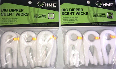 SHIP24HRS-HME #BDSW Big Dipper Scent Wicks-2pks Of 6 Per Pack=12 Wicks Total-NEW - Image 1 of 4