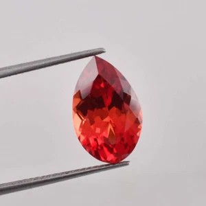 14 x 10 mm natürlicher orangefarbener Ceylon-Saphir 9,50 kt GIT-zertifizierter loser Edelstein - Bild 1 von 6
