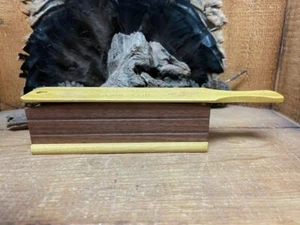 Yellowheart Lid playing on Walnut w/ Yellowheart  Base Turkey Talking Box Call - Picture 1 of 2