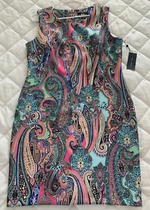 Tommy Hilfiger Paisley Dress NWT New Size 16 - Picture 1 of 12