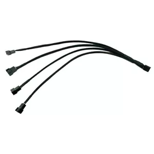 4 PIN PWM Kabel Adapter Lüfter Verteiler Splitter Buchse Stecker 30 cm 1:4 PC - Bild 1 von 4