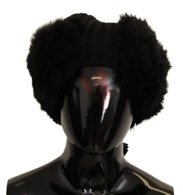 DOLCE & GABBANA Sombrero Negro Piel Cachemira Mujer Gorro Mujer Gorra s. S PVP $900 Foto 1 de 4