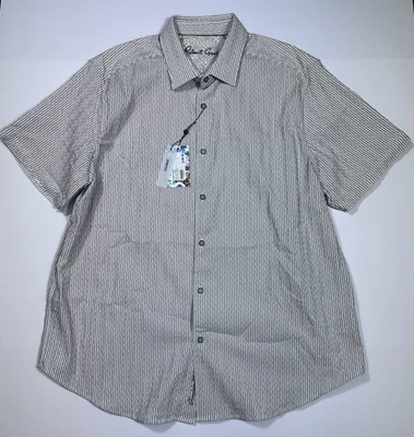 $198 New ROBERT GRAHAM Fornillo Men's 2XL XXL Stretch Striped Button Up Shirt - Image 1 of 4