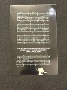 NY NUEVA YORK 23 DE ENERO 1985 PROGRAMA FDC #2110 COMPOSITOR JEROME KERN - Imagen 1 de 3