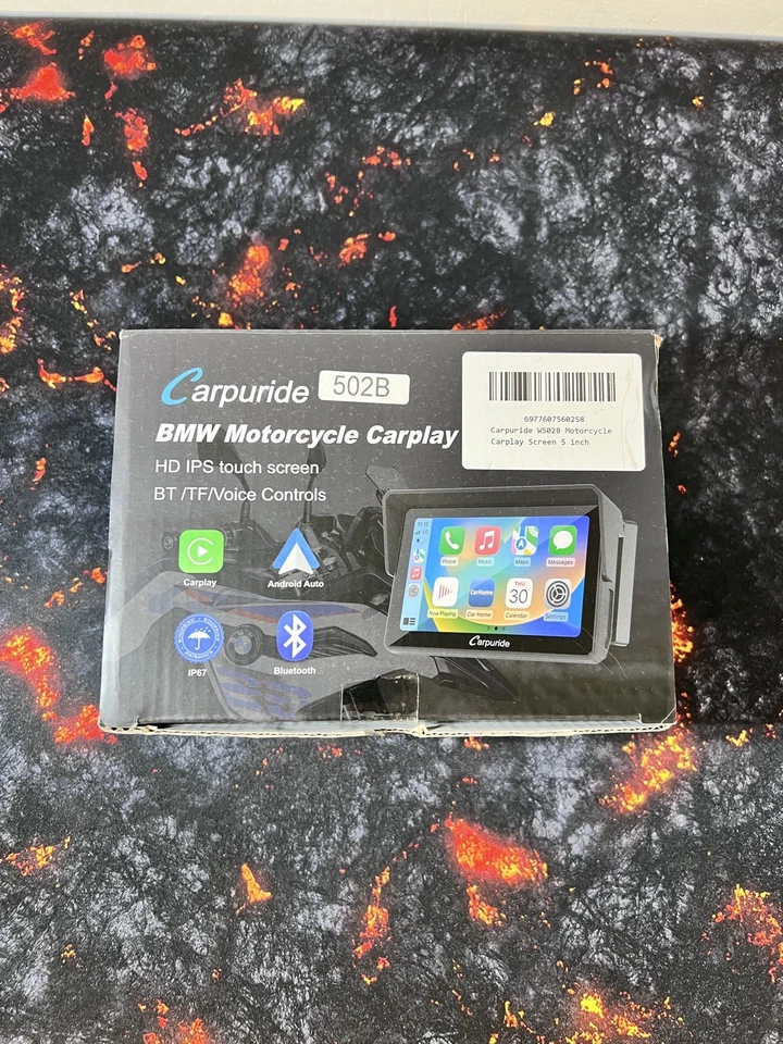 Carpuride W502B for BMW Motorcycle CarPlay & Android Auto & Dual Bluetooth - Image 1 of 4
