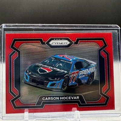 2024 Panini Prizm NASCAR Racing Carson Hocevar #95 Red Prizm /299 - Image 1 of 3