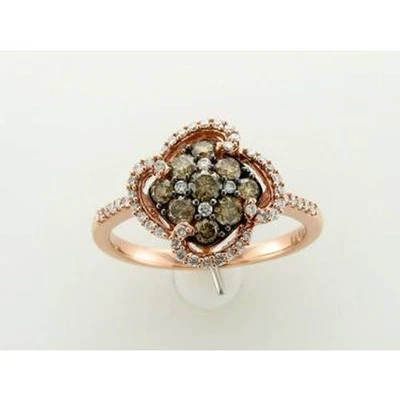 Anillo Le Vian Oro Rosa 14K G-H VS2-SI1 Diamante Chocolate 0.76 quilates Talla 7 Foto 1 de 4