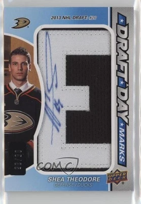 2015-16 SP Game-Used Draft Day Marks Rookies /35 Shea Theodore #DDM-ST Auto RC - Image 1 of 2