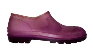 CHANEL RUBBER RAIN BOOTIES IN PURPLE - Picture 1 of 6
