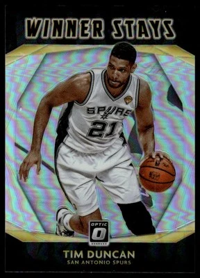 2020-21 Donruss Optic Tim Duncan #15 Winner Stays Holo - Image 1 of 2