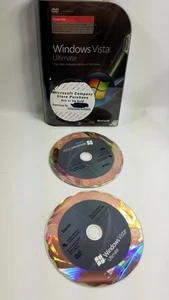 MS Windows Vista Ultimate Upgrade 32 & 64 Bit 2-Discs W/key - Picture 1 of 5