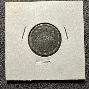 Toledo Amuse. Xchange T. A. X. Token Toledo OH Tax Exonumia Coin Silver Color. - Picture 1 of 4