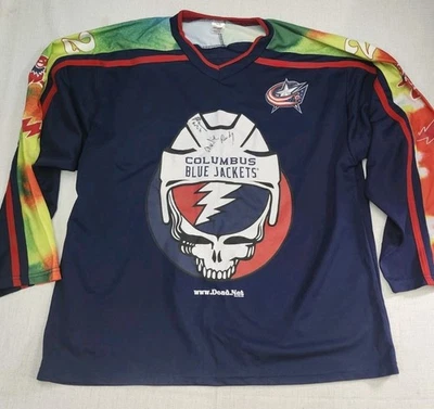 Columbus Blue Jackets Grateful Dead Hockey Promo Jersey Adult Medium '22-'23 NHL - Image 1 of 4