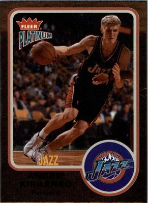 2002-03 Fleer Platinum Finish #119 Andrei Kirilenko /100 - BSK - Image 1 of 2