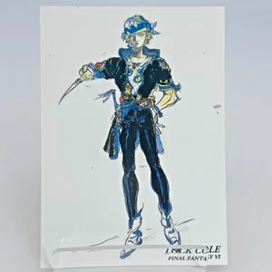 LOCK COLE Final Fantasy 6 Art Museum Card YOSHITAKA AMANO 1st Ed #335 Japan F/S - Picture 1 of 9