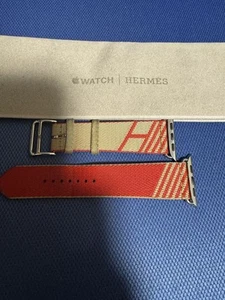 Hermes Apple Watch Nylon Band Craft Rouge de Coeur for 42-49mm Models - Zdjęcie 1 z 2