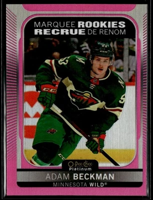 2021-22 O-Pee-Chee Platinum Hockey Marquee Rookies Matte Pink #289 Adam Beckman - Image 1 of 2