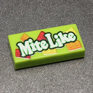 Mite Like 1x2 Tile made using LEGO parts - Picture 1 of 1