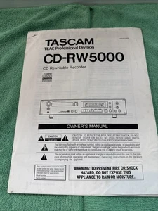 Tascam CD-RW5000 Bedienungsanleitung - Bild 1 von 6