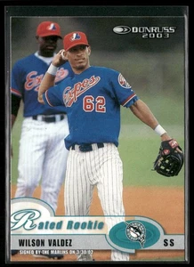 Wilson Valdez 2003 Donruss #53 Florida Marlins - Picture 1 of 2
