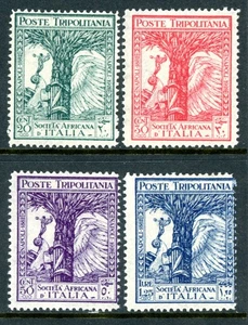 Italy 1928 Tripolitania African Society Set Scott #B29-32 Mint L611 - Picture 1 of 6
