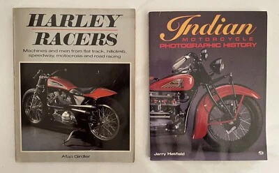 Indian Motorcycle & Harley Racers, J. Hatfield / A. Girdler * 2 books * - Photo 1/4
