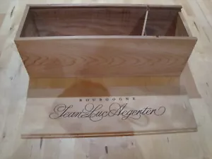 Wooden wine box - sliding top - Jean-Luc Aegerter - Bourgogne- single bottle - Picture 1 of 3