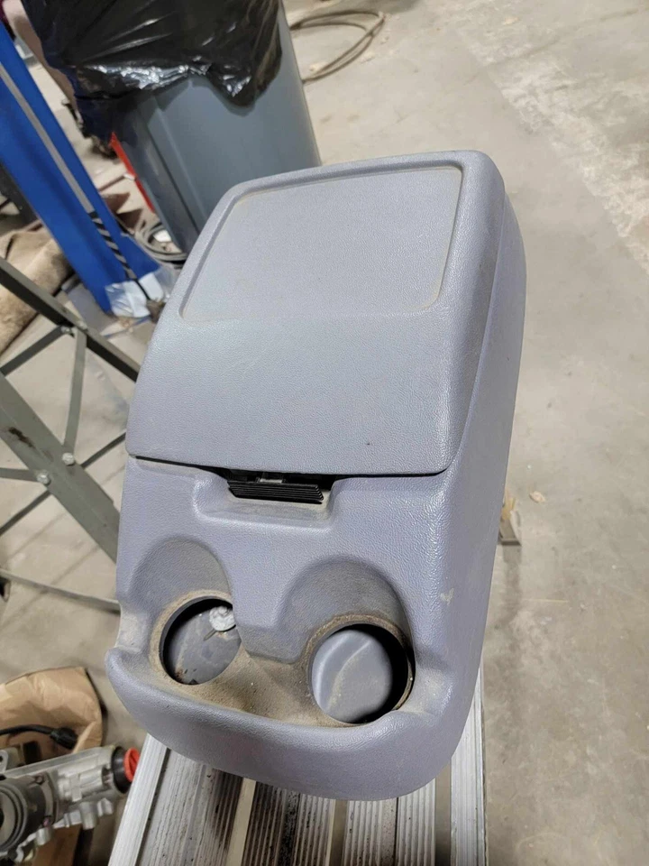 1994-1997 Ford OBS F150 F250 F350 Bronco Center Console Cup Holder Opal  Gray - Image 1 of 1