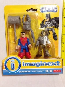 IMAGINEXT SUPERMAN & METALLO DC SUPER FRIENDS FISHER PRICE 💥SHIPS🌎WORLDWIDE💥 - Picture 1 of 7