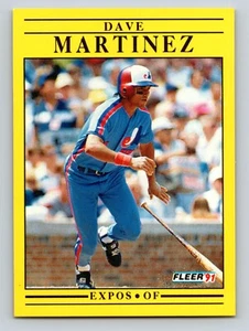 Dave Martinez 1991 Fleer #237 Montreal Expos - Picture 1 of 2