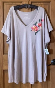 TORRID TEE SHIRT SHORT SLEEVE TOP BLOUSE T - SHIRT 5 5X 5XL 28 NEW - Picture 1 of 5