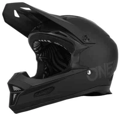 Casco bici O'Neal Fury nero opaco solido downhill dirt MTB BMX cross taglia L