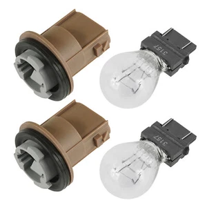 2 Taillight Socket w/ Bulb Fits Polaris Sportsman 570 4x4 2014 2015 2016 - 2021 - Picture 1 of 7