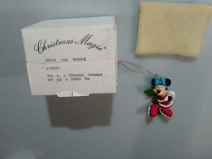 Minnie Maus, Weihnachtszauber, Weihnachten, Disney Ornament Sammlerstück Weihnachtsmannanzug - Bild 1 von 7